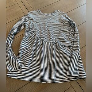 Eyelet & Ivy Black Striped Long Sleeve Top